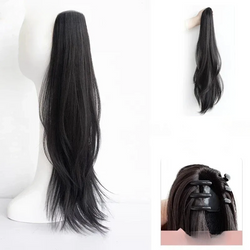Synthetic Ponytail Extension Black/Brown 60cm