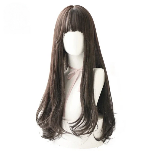7JHH Long Straight Lolita Ombre Purple with Bangs