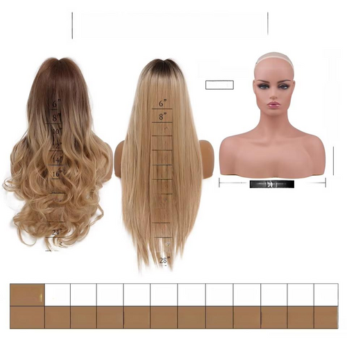 Long Lace Front Wig – Blonde Wave Synthetic Hair with Baby Hair, Heat-Resistant