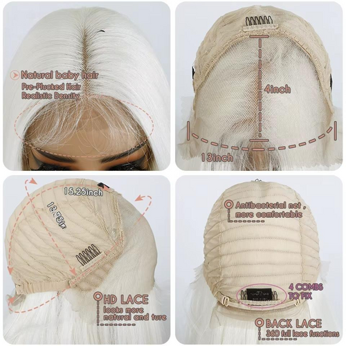 Noble HD Transparent 13X4 Lace Straight Wigs