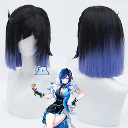 Yelan Genshin Wig – Gradient Short Hair with Natural-Look Fibers for Cosplay & Events