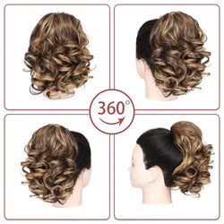 Curly Drawstring Ponytail – Short & Bouncy Synthetic Clip-In Extension