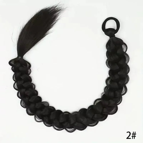 24-Inch Synthetic Long Braided Ponytail