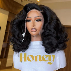 13x4 Lace Frontal Super Double Drawn Wig – Vietnamese Style, Thick Full-Volume Synthetic Hair for Women