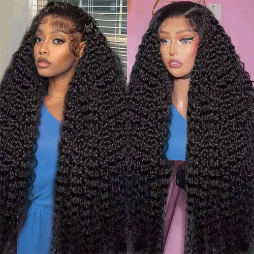 13x4 Human Hair Lace Front Wig – Deep Curly Texture with Baby Hair