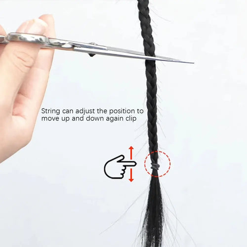 Twist Braided Ponytail Extension – Long Synthetic Hairpiece, 1–2 Piece Set