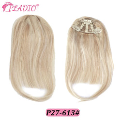 Straight Human Hair Bangs Clip in Hair Extensions 100% Remy Hair Clip On Bangs Fringe 3 Clips Hair Pieces for Women