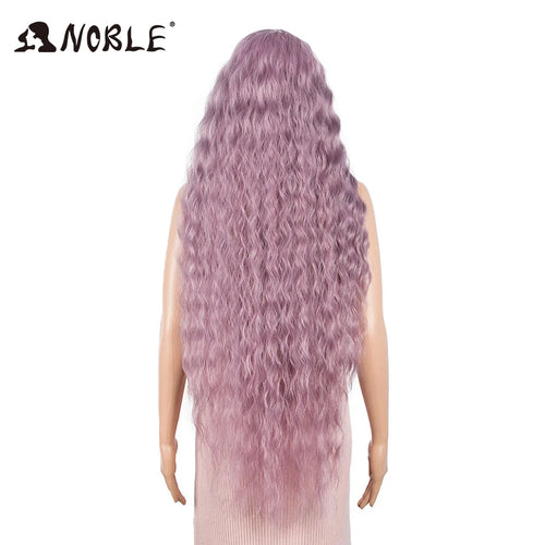 Noble Cosplay Synthetic Lace Wigs For Black Women Long Curly Hair 42 Inch Cosplay Blonde Ombre Lace Front Wig Synthetic Lace Wig