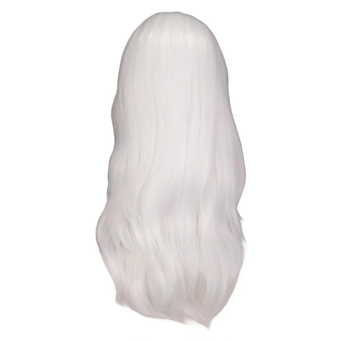 Women Long Wavy Cosplay Wig Red Rose Pink Black Blue Sliver Gray Brown Temperature Synthetic Hair Wigs