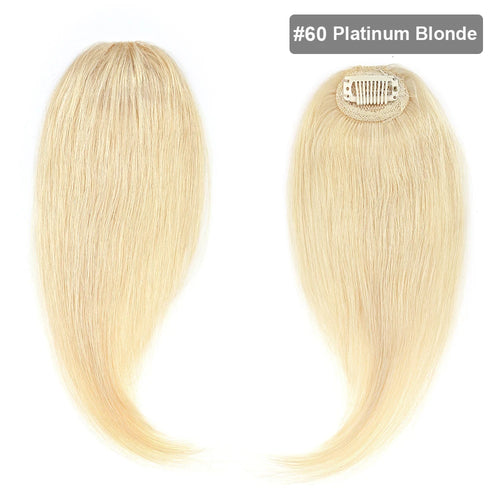 Sego 2PCS/set Human Hair Side Bangs Clip in Bangs Real Human Hair Bang Natural Clip on Side Bang Straight Fringe Hair Extension