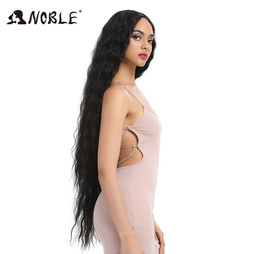 Noble Cosplay Synthetic Lace Wigs For Black Women Long Curly Hair 42 Inch Cosplay Blonde Ombre Lace Front Wig Synthetic Lace Wig