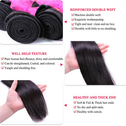 Queen Hair Raw Straight Hair 100% Human Hair Unprocessed Raw Hair Bundles Weave Extension Vietnamese Hair Natural Color