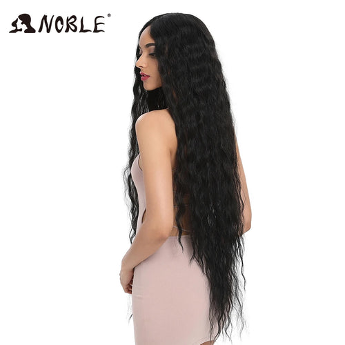 Noble Cosplay Synthetic Lace Wigs For Black Women Long Curly Hair 42 Inch Cosplay Blonde Ombre Lace Front Wig Synthetic Lace Wig