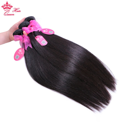 Queen Hair Raw Straight Hair 100% Human Hair Unprocessed Raw Hair Bundles Weave Extension Vietnamese Hair Natural Color