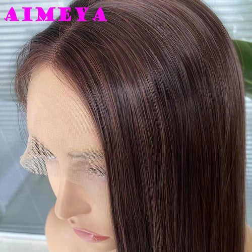 AIMEYA Platinum Blonde Lace Front Wigs for Women Long Natural Wave Synthetic Hair  Heat Resistant Fiber Hair Free Part