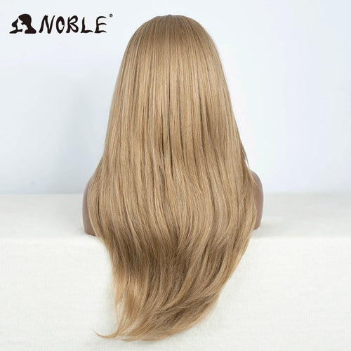 Noble Synthetic Lace Front Wig 26" Straight Ombre lace Cosplay Wig  Lace Part Wig Blonde Wigs For Women Wig synthetic Lace Wig