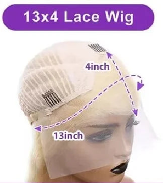 30 32 Inches HD Transparent 613 Blonde Straight 200 Density 13x4 13x6 Lace Front Human Hair Wigs For Women