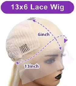 30 32 Inches HD Transparent 613 Blonde Straight 200 Density 13x4 13x6 Lace Front Human Hair Wigs For Women