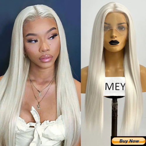 AIMEYA Synthetic Lace Front Wigs for Women Natural Hairline Synthetic Hair Lace Wig Long Brown Wig PrePlucked Cosplay Woman Wigs
