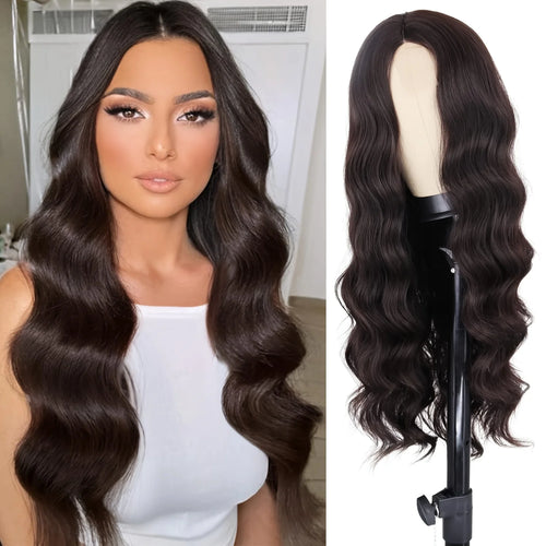 White Synthetic Wig for Women Long Lace Curly Wavy Cute Wigs Middle Part Hair Wigs Halloween Cosplay Daily Party Wigs  28 inch