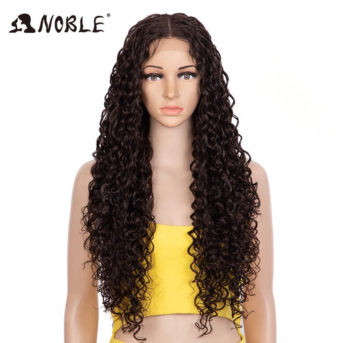 Noble Synthetic Lace Front Wig 30 Inch Long Curly Hair Wigs Lace Front Afro Kinky Curly Lace Wigs For Women Lace Front Wig