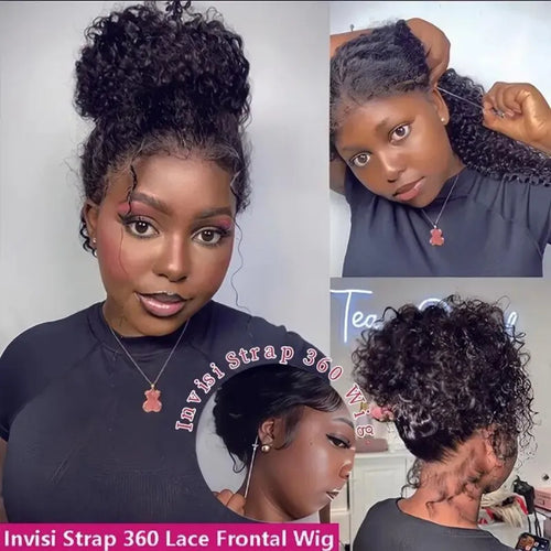 360 Full Lace Wig Human Hair Pre Plucked Deep Wave Frontal Wig Natural Hairline Hd Lace Wigs 30 40 Inch Curly Human Hair Wigs