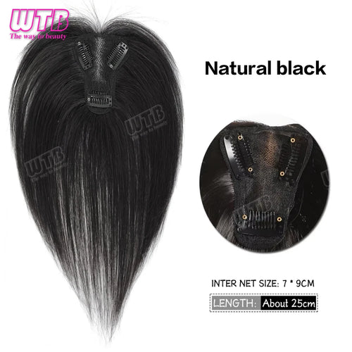 WTB Synthetic Bangs Clip-In Bangs Extension Natural Fake Fringe Topper Hairpiece Invisible Clourse Bangs Covers Hairpieces Hair