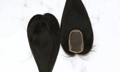 Ugeat Hair Topper For Women Natural Human Blonde Hair Extensions Mono Base 3x5inch Women Toupee Invisible Free Part Hair Toppers