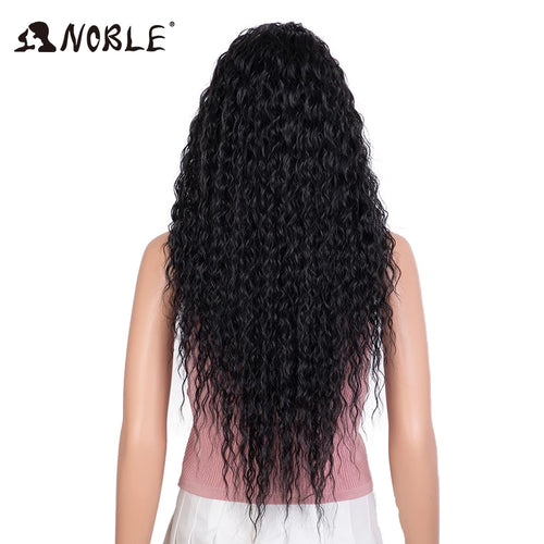 Noble Synthetic Lace Front Wig 30 Inch Long Curly Hair Wigs Kinky Curly Wigs For Women Blonde Wig Lheaper Natural Wig Lace Wig