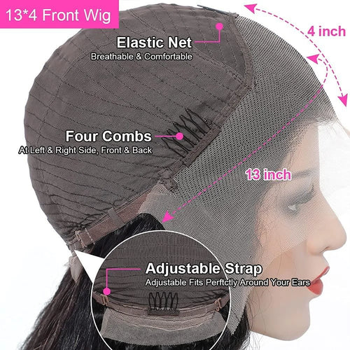 36 34 Inch Deep Wave Frontal Wig 13X6 Lace Brazilian Human Hair Wig 13x4 Lace Frontal Wig Kinky Curly Human Hair Wig For Women