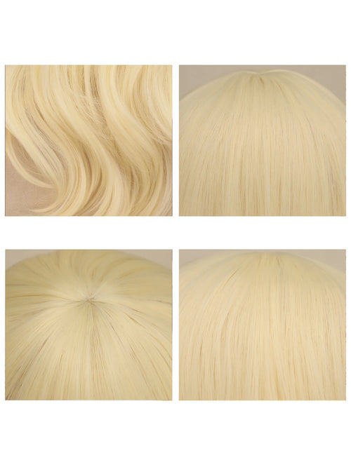 Women Long Wavy Cosplay Wig Red Rose Pink Black Blue Sliver Gray Brown Temperature Synthetic Hair Wigs