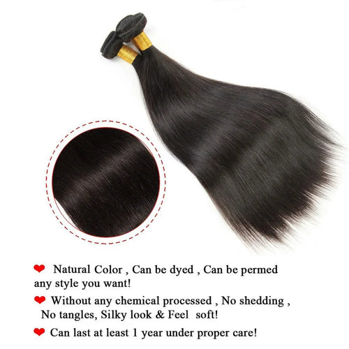 8-32 Inch Bone Straight Human Hair Weave Bundles 12 A Brazilian Natural Color 100% Remy Human Hair Extension 1 3 4 Bundles Weft