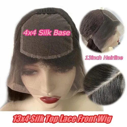 Soft Highlight Blonde Boby Wave 5x5 Silk Base Jewish Human Hair Wig With Baby Hair HD Lace European Hair Preplucked Glueless
