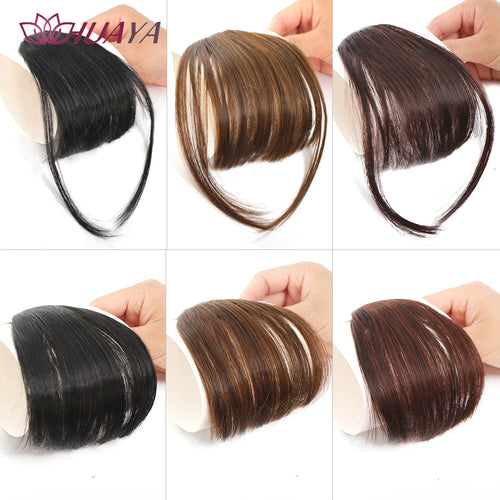 Synthetic Air Bangs Hair Clip-In Extension Front Fringes Hair pieces Air Bangs Fiber Hair Accessorie Invisible Natural