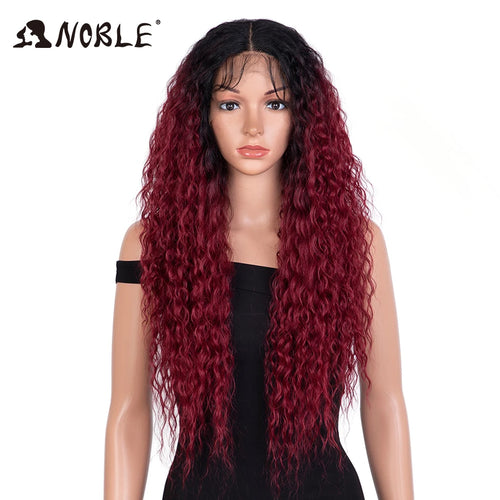Noble Synthetic Lace Front Wig 30 Inch Long Curly Hair Wigs Kinky Curly Wigs For Women Blonde Wig Lheaper Natural Wig Lace Wig