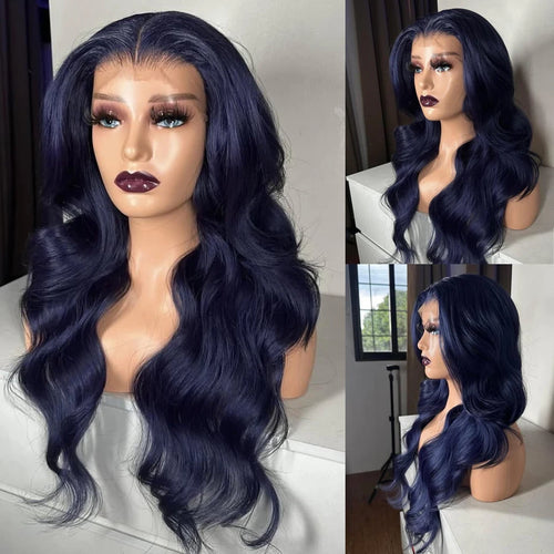 AIMEYA Platinum Blonde Lace Front Wigs for Women Long Natural Wave Synthetic Hair  Heat Resistant Fiber Hair Free Part