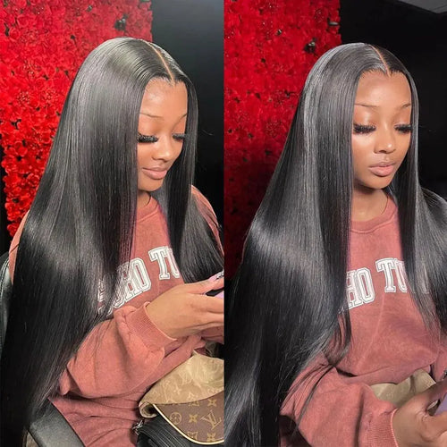 30 32inch Straight Lace Front Human Hair Wig 13x4 13X6 Transparent Lace Frontal Wig Brazilian 5x5 Closure Cheaper Wigs For Women