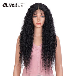 Noble Synthetic Lace Front Wig 30 Inch Long Curly Hair Wigs Kinky Curly Wigs For Women Blonde Wig Lheaper Natural Wig Lace Wig