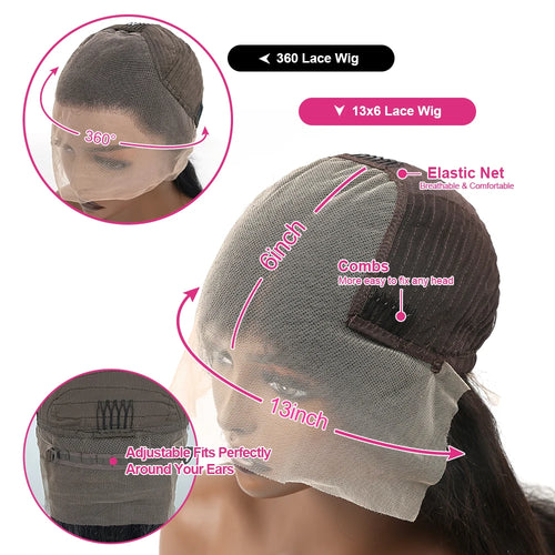 250 High Density Curly 13x6 Hd Lace Frontal Human Hair Wigs Invisible Strap Pre Plucked Deep Wave 360 Lace Front Wig Human Hair