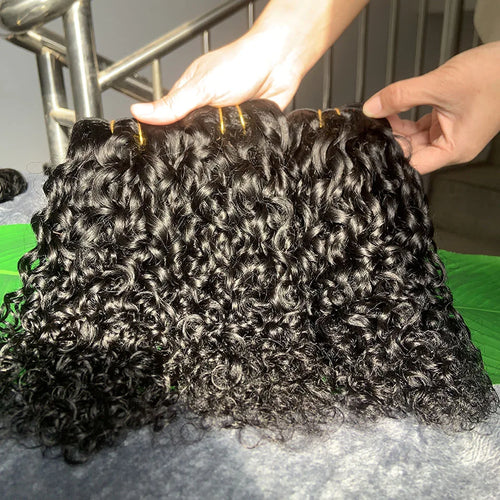 Burmese Pixie Curls Human Hair Bundles Deals Vietnamese 100% Raw Human Virgin Hair Weave Bundle Ocean Spiral Curly Hair Bundles
