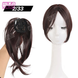WTB Synthetic Bangs Clip-In Bangs Extension Natural Fake Fringe Topper Hairpiece Invisible Clourse Bangs Covers Hairpieces Hair