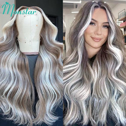 Ash Blonde Highlight Body Wave Human Hair Wig Blonde 613 Hd Lace Frontal Wig 13x6 Vietnamese Raw Hair Wigs For Women 250 Density
