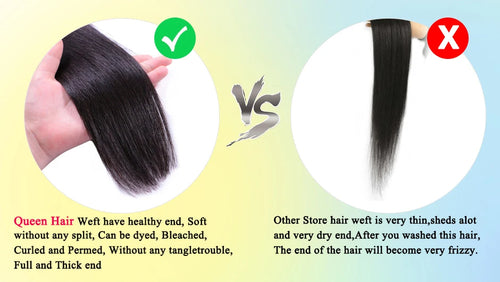 Queen Hair Raw Straight Hair 100% Human Hair Unprocessed Raw Hair Bundles Weave Extension Vietnamese Hair Natural Color