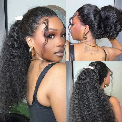 360 Full Lace Wig Human Hair Pre Plucked Deep Wave Frontal Wig Natural Hairline Hd Lace Wigs 30 40 Inch Curly Human Hair Wigs