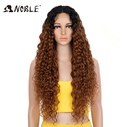Noble Synthetic Lace Front Wig 30 Inch Long Curly Hair Wigs Lace Front Afro Kinky Curly Lace Wigs For Women Lace Front Wig