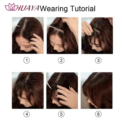 Synthetic Air Bangs Hair Clip-In Extension Front Fringes Hair pieces Air Bangs Fiber Hair Accessorie Invisible Natural