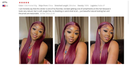 99j Burgundy Lace Front Human Hair Wig 40 Inch 13x6 Straight Lace Frontal Wigs HD Transparent Lace Colored Red Wig For Women