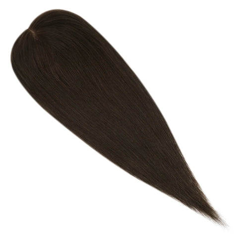 Ugeat Hair Topper For Women Natural Human Blonde Hair Extensions Mono Base 3x5inch Women Toupee Invisible Free Part Hair Toppers