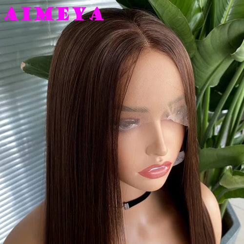 AIMEYA Platinum Blonde Lace Front Wigs for Women Long Natural Wave Synthetic Hair  Heat Resistant Fiber Hair Free Part