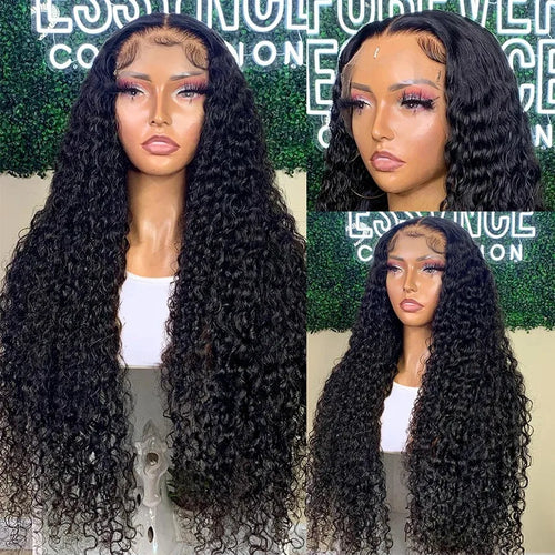 36 34 Inch Deep Wave Frontal Wig 13X6 Lace Brazilian Human Hair Wig 13x4 Lace Frontal Wig Kinky Curly Human Hair Wig For Women
